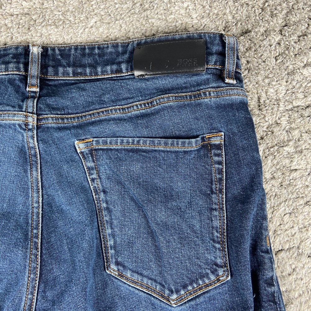 Hugo Boss AG Dieselstrasse Jeans Mens 36x34 Blue Denim Stretch Straight Leg Pant